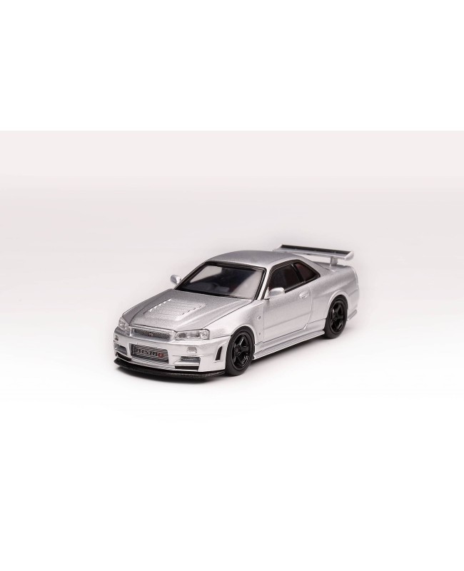 (預訂 Pre-order) MOTORHELIX 1/64 NISSAN SKYLINE GT-R(R34)Z-TUNE (Diecast car model) 限量699台 Z Tune Silver