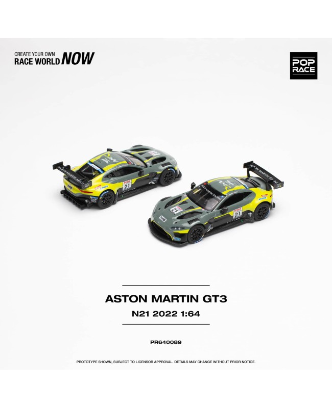 (預訂 Pre-order) POPRACE 1/64 PR640089 ASTON MARTIN GT3 N24 2022 (Diecast car model)
