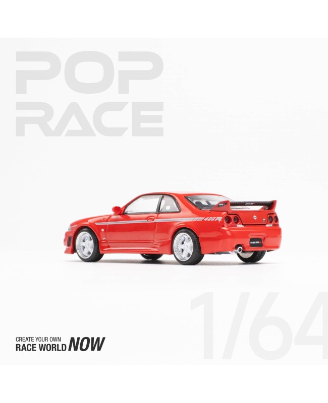 (預訂 Pre-order) POPRACE 1/64 PR640091 GT-R 400R RED (Diecast car model)