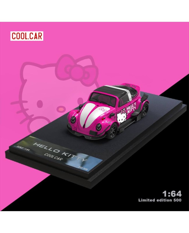 (預訂 Pre-order) Cool Car 1/64 Beetle (Diecast car model) 限量500台 深粉色-普通版 CC646215