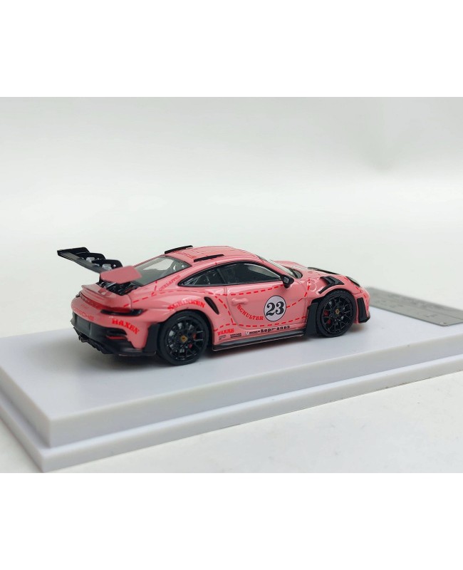 (預訂 Pre-order) Solo 1/64 Porsche 911 992 GT3 RS (Diecast car model) Pink Pig