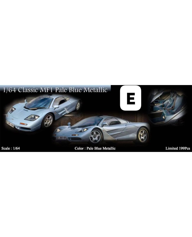 (預訂 Pre-order) MY64 1/64 Classic MF1 (Resin car model) Pale Blue Metallic 金屬冰藍色，暗藍色內飾，銀色輪輞 (限量199台)