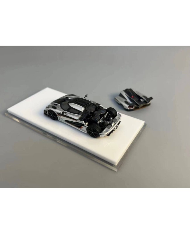 (預訂 Pre-order) Flame 1/64 Koenigsegg One:1 silver (Diecast car model) 限量499台