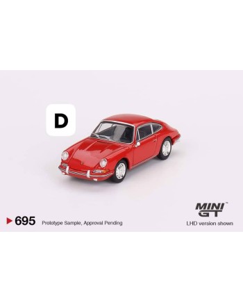 (預訂 Pre-order) MINI GT 1/64 MGT00695-L Porsche 901 1963 Signal Red LHD (Diecast car model)