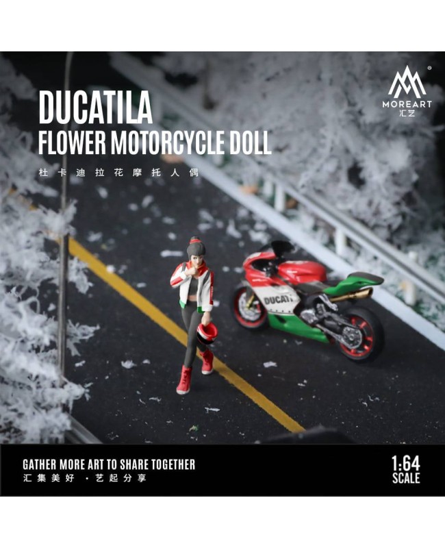 (預訂 Pre-order) MoreArt 1/64 DUCATILA FLOWER MOTORCYCLE DOLL MO222029