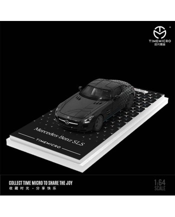 (預訂 Pre-order) TimeMicro 1/64 Mercedes-Benz SLS (Diecast car model) 限量999台 Black stars livery 普通版 TM643318