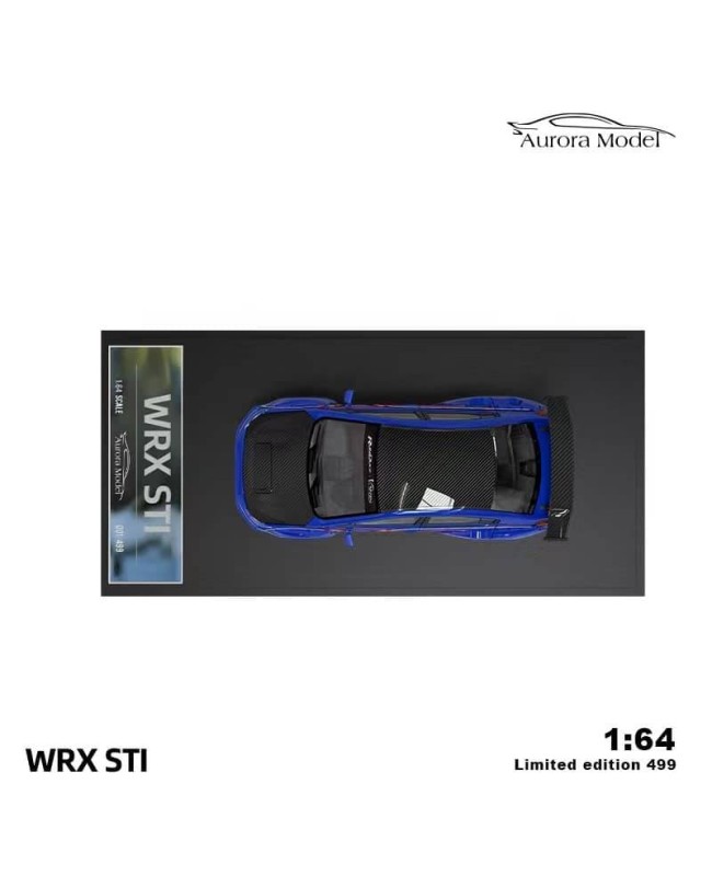 (預訂 Pre-order) AM 1:64 Subaru WRX STI (Diecast car model) Metallic Blue 普通版