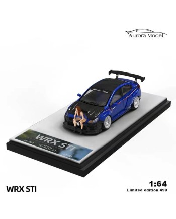 (預訂 Pre-order) AM 1:64 Subaru WRX STI (Diecast car model) Metallic Blue 人偶版