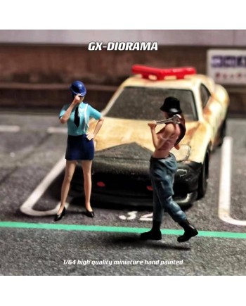 (預訂 Pre-order) GX-DIORAMA 1/64 policewoman and wrench woman GX2024030602