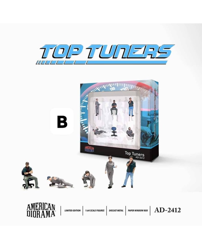 (預訂 Pre-order) American Diorama 1/64 AD-2412 Figure Set: Top Tuners