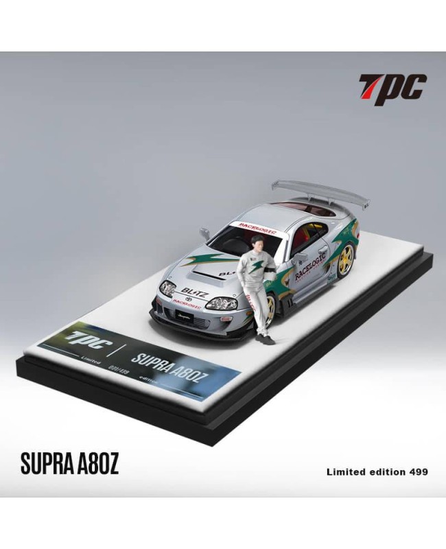 (預訂 Pre-order) TPC 1/64 Toyota Supra A80 Z Silver Green (Diecast car model) 限量499台 人偶版