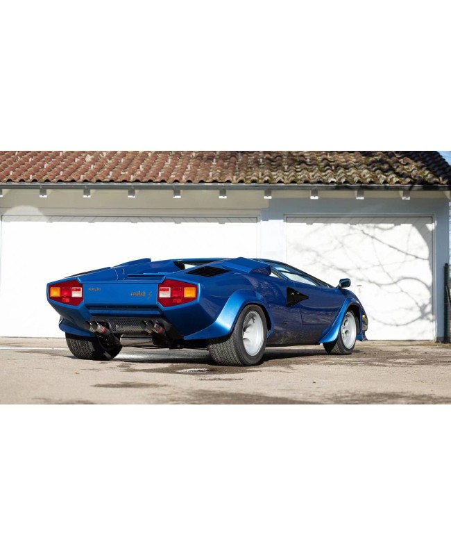 (預訂 Pre-order) Finclassically 1/64 (Diecast car model) 限量799台 Countach LP5000 S blue without tail wing