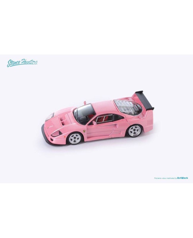 (預訂 Pre-order) Stance Hunters SH 1:64 Classic supercar series F40 LM (Diecast car model) 限量399台 Pink