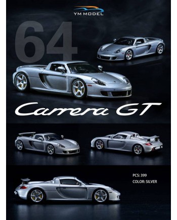 (預訂 Pre-order) YM model 1/64 Porsche Carrera GT Silver (Resin car model)