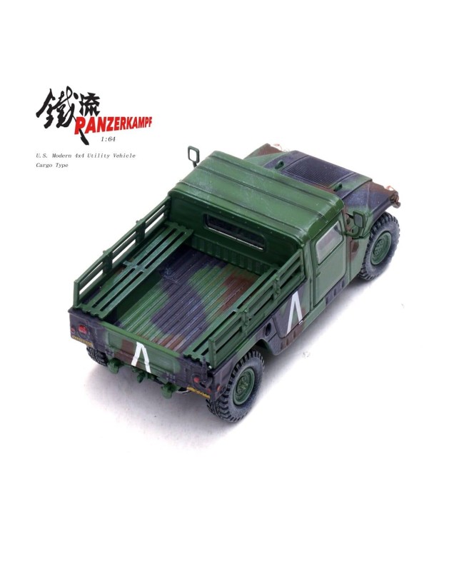 (預訂 Pre-order) Panzerkampf 1/64 HumveeHMMWV Tow MissileCarrier version (Diecast car model) 12503AA: Green (8th Battalion)