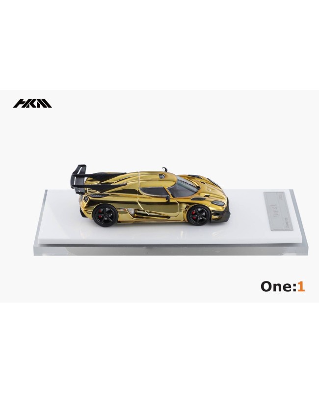 (預訂 Pre-order) HKM 1/64 Koenigsegg Agera One:1 (Diecast car model) 限量699台 Gold