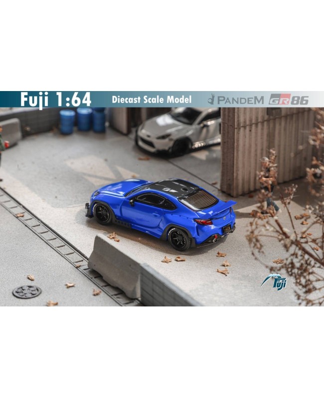 (預訂 Pre-order) Fuji 1/64 Pandem GR86 2nd generation Mk2 2022 Rocket Bunny (Diecast car model) 限量599台 Blue