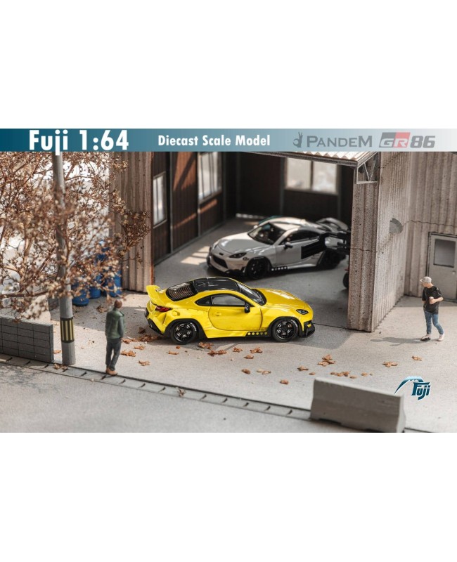 (預訂 Pre-order) Fuji 1/64 Pandem GR86 2nd generation Mk2 2022 Rocket Bunny (Diecast car model) 限量599台 Yellow