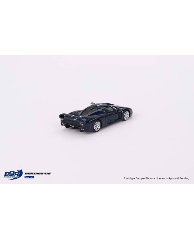 (預訂 Pre-order) BBR 1/64 BBRDIE6416 Maserati MC12 Stradale Blue Metallic W/ Stripe (Diecast car model)