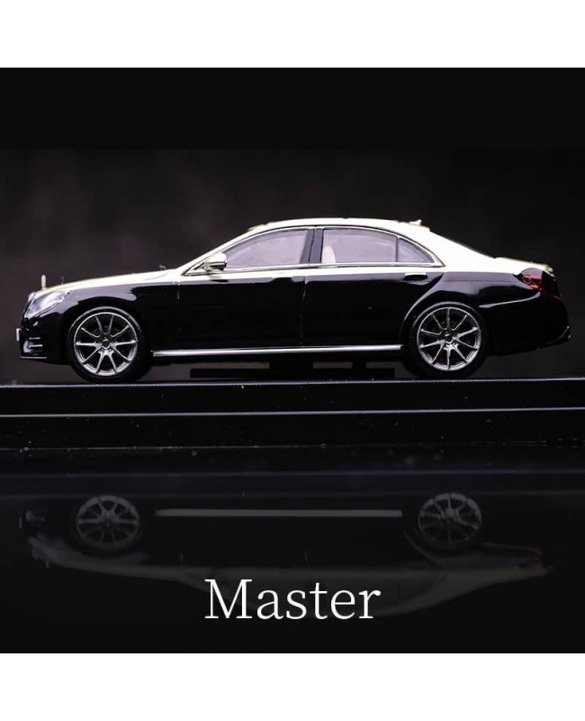 (預訂 Pre-order) Master 1/64 10th generation classic Mercedes-Benz S-Class S450 (W222) (Diecast car model) 限量300台 Black and gold