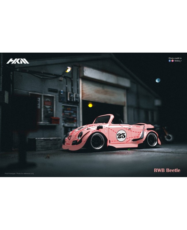 (預訂 Pre-order) HKM 1/64 RWB Beetle (Diecast car model) 限量599台 Pinkpig