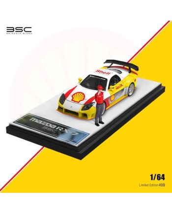 (預訂 Pre-order) BSC 1/64 Shell Livery series Mazda RX7 Veilside 人偶版 (Diecast car model) 限量499台