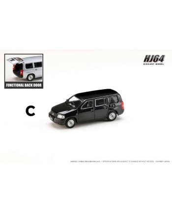 (預訂 Pre-order) HobbyJAPAN 1/64 Toyota PROBOX VAN DX HJ641062BK : Black Mica (Diecast car model)