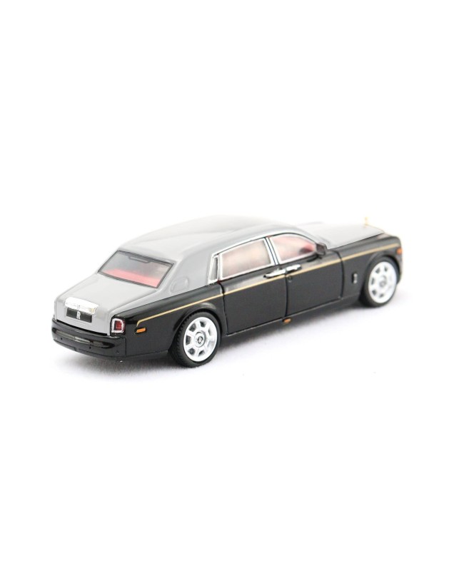(預訂 Pre-order) DCM 1/64 Rolls-Royce Phantom 7th generation (Diecast car model) 限量299台 Black Kirsch / Premiere Silver