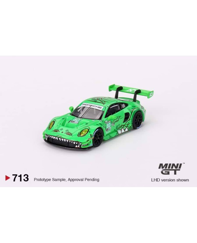 (預訂 Pre-order) MINI GT 1/64 MGT00713-L Porsche 911 GT3 R #80 GTD AO Racing 2023  IMSA  Sebring 12 Hrs LHD (Diecast car model)