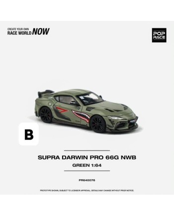(預訂 Pre-order) POPRACE 1/64 PR640076 DARWIN PRO 66G NWB SUPRA (Diecast car model)