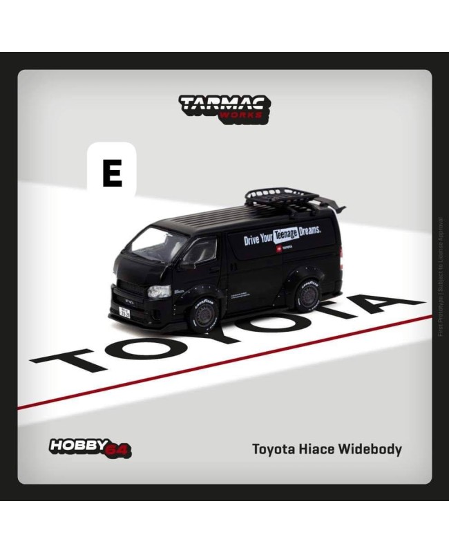(預訂 Pre-order) Tarmac 1/64 T64-038-TO Toyota Hiace Widebody TOYOTA- With roof rack (Diecast car model)