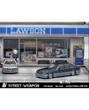 (預訂 Pre-order) Street Weapon 1:64 BENZ W140 Green (Diecast car model) 限量499台