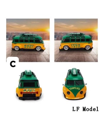 (預訂 Pre-order) LF 1/64 VW T1 Bus (Diecast car model) Green turtle