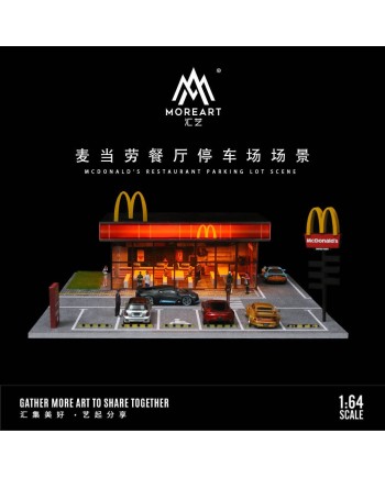(預訂 Pre-order) MoreArt 1/64 McDonald's restaurant parking lot scene MO936202