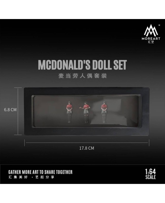 (預訂 Pre-order) MoreArt 1/64 McDonald's doll set MO223005
