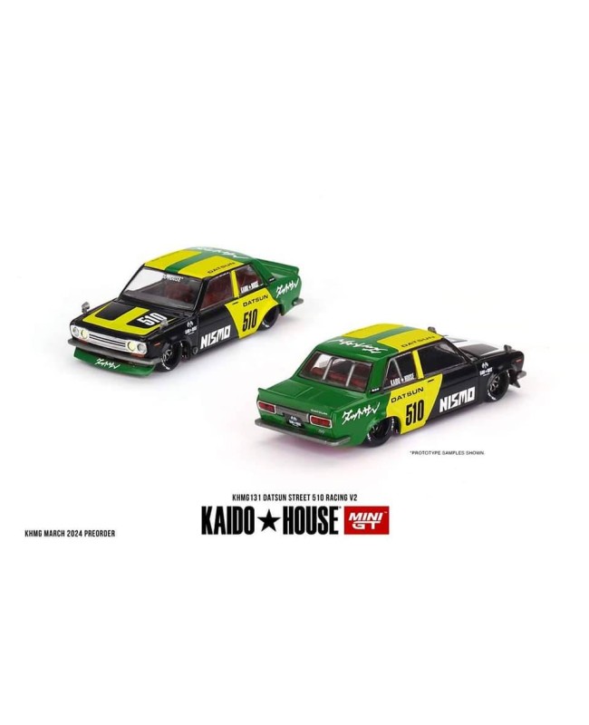 (預訂 Pre-order) Kaidohouse x MINI GT KHMG131 Datsun Street 510 Racing V2 (Diecast car model)