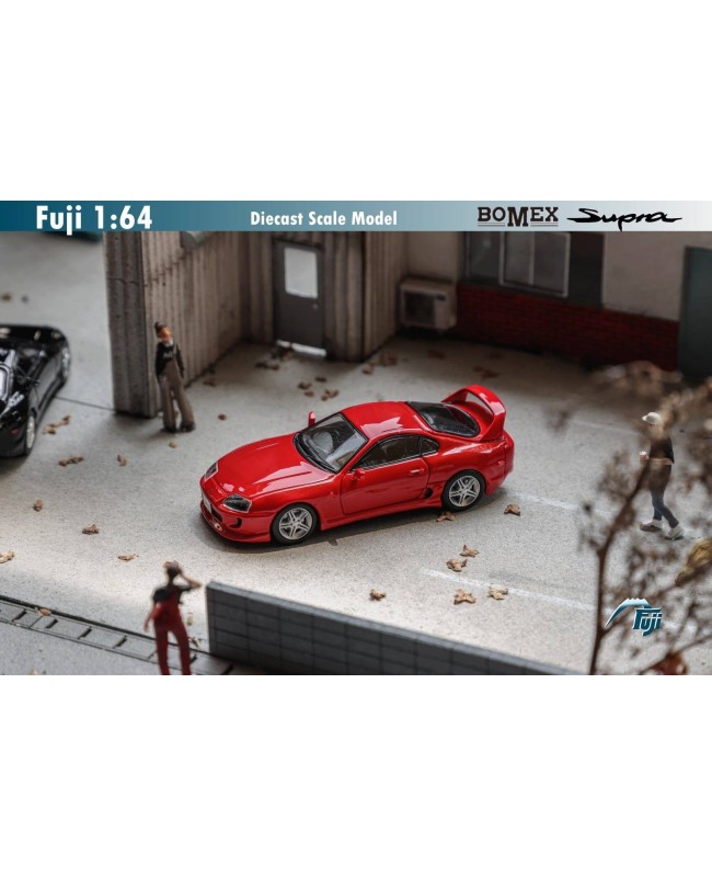 (預訂 Pre-order) Fuji 1/64 Supra RZ 4th generation Mk4 A80 (JZA80), Bomex V1 modified version (Diecast car model) 限量599台 Red 紅色