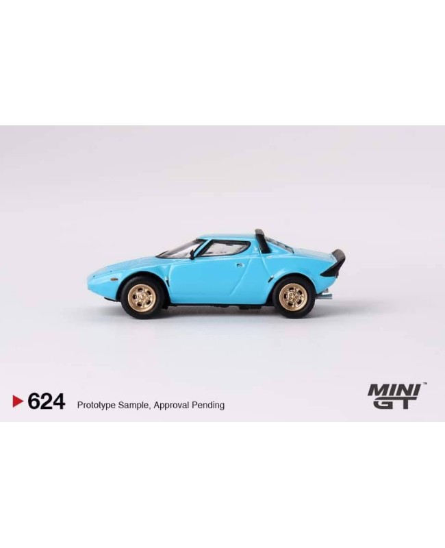(預訂 Pre-order) MINI GT 1/64 MGT00624-L - Lancia Stratos HF Stradale Azzuro Chiaro (Diecast car model)