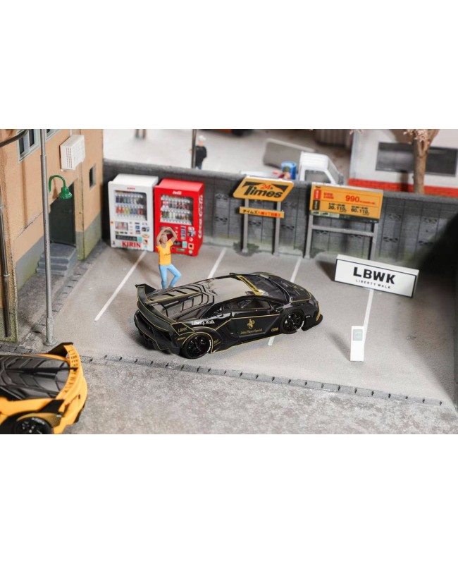 (預訂 Pre-order) LBWK 1:64 LP700-4 LB 3.0 Silhouette Works Aventador GT Evo (Diecast car model) 限量699台 JPS 黑金