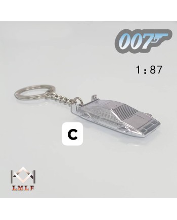 (預訂 Pre-order) LMLF 1/87 007 Movie Series Lotus Esprit Keychain (Diecast car model) Chrome Color