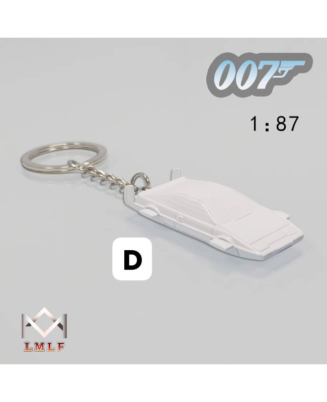 (預訂 Pre-order) LMLF 1/87 007 Movie Series Lotus Esprit Keychain (Diecast car model) White