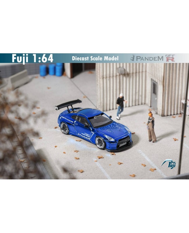 (預訂 Pre-order) Fuji 1/64 Pandem GT-R R35 Rocket Bunny (Diecast car model) 限量599台 Chrome Blue