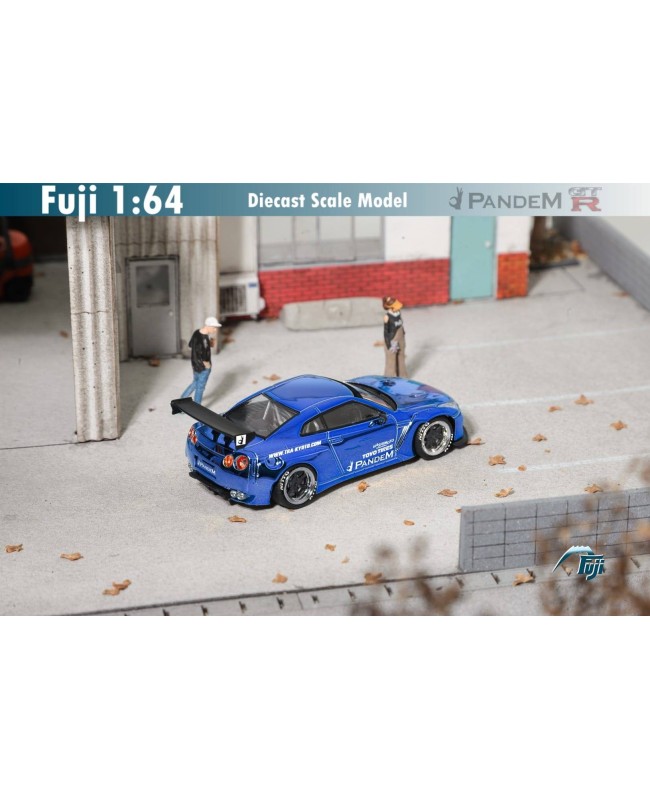 (預訂 Pre-order) Fuji 1/64 Pandem GT-R R35 Rocket Bunny (Diecast car model) 限量599台 Chrome Blue