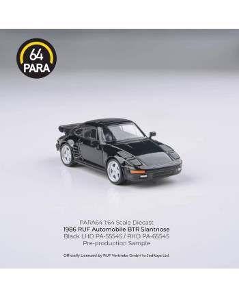(預訂 Pre-order) PARA64 1/64 PA-65545 1986 RUF BTR Black RHD (Diecast car model)