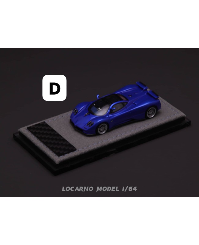(預訂 Pre-order) Locarno Model 1/64 Pagani Zonda S (Resin car model) LM64001D: Klein Blue 限量299台)
