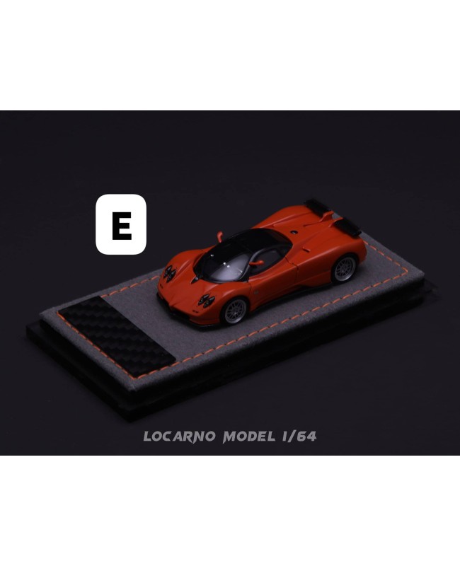 (預訂 Pre-order) Locarno Model 1/64 Pagani Zonda S (Resin car model) LM64001E: Pearl Orange (限量299台)
