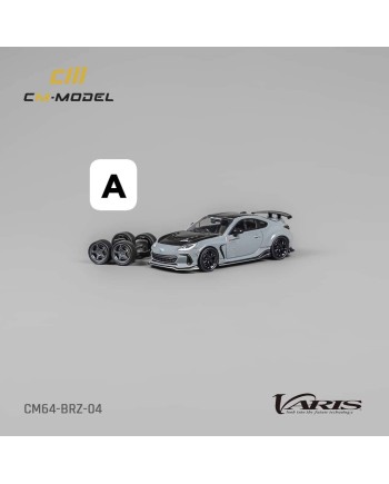(預訂 Pre-order) CM Model 1/64 CM64-BRZ-04  1/64 Subaru BRZ Varis BRZ ARISING-1 Gray (Diecast car model)