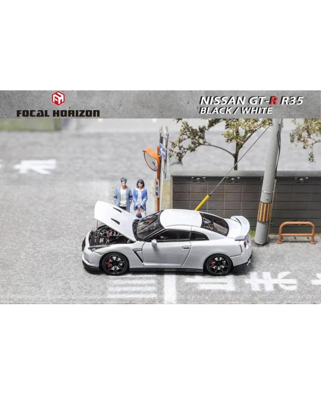 (預訂 Pre-order) Focal Horizon FH 1:64 GT-R R35 (Diecast car model) 限量699台 White 白色