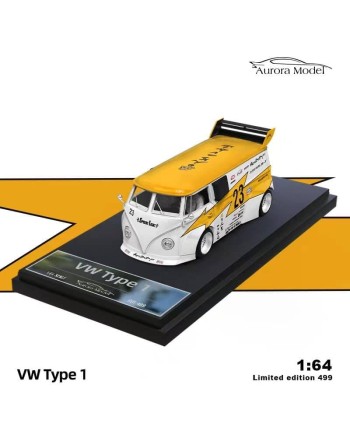 (預訂 Pre-order) AM Aurora 1/64 Lightning livery series (Diecast car model) Volkswagen Bus T1 VAN