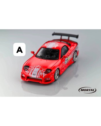 (預訂 Pre-order) Mortal 1/64 mazda RX7  Veilside (Diecast car model) Red